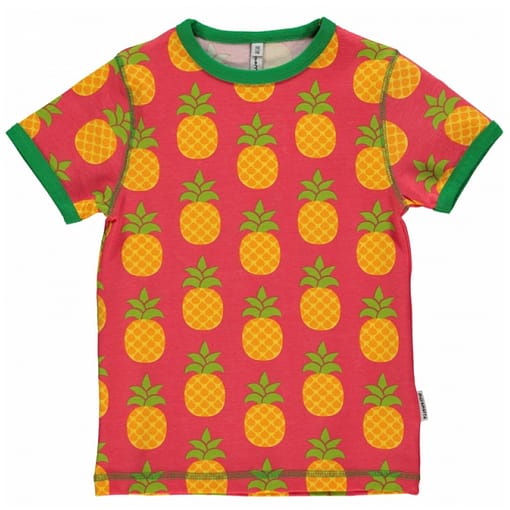Maxomorra pineapple organic cotton short sleeve t-shirt 1