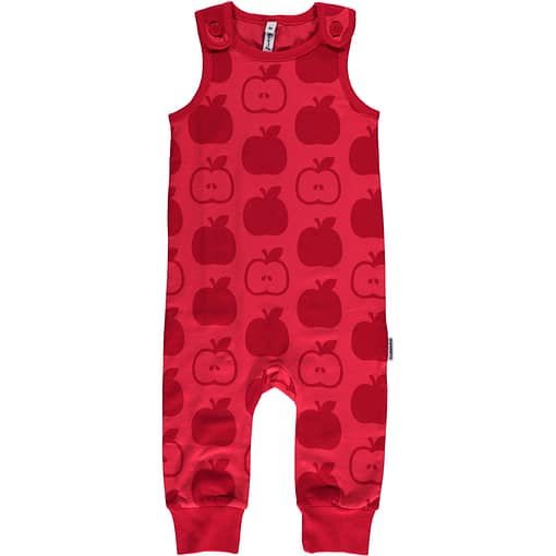 Apple dungarees from Maxomorra Mono in organic cotton (74cm 6-9 months) 1