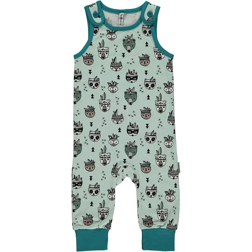 Animal mix party dungarees by Maxomorra in organic cotton (74-80 9-12 months) 1