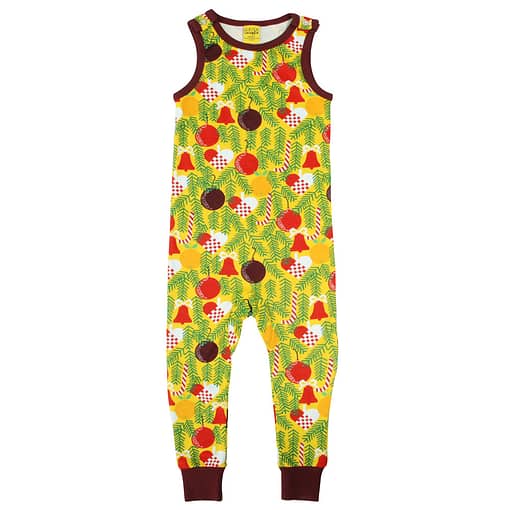 DUNS Sweden Christmas tree print dungarees (62cm 2-4 months) 1