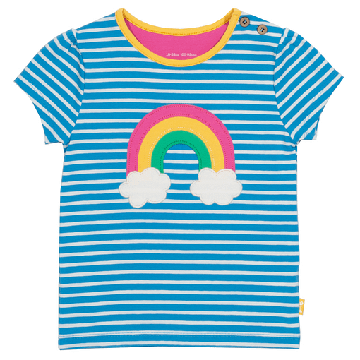 Rainbow t-shirt in organic cotton by Kite 1