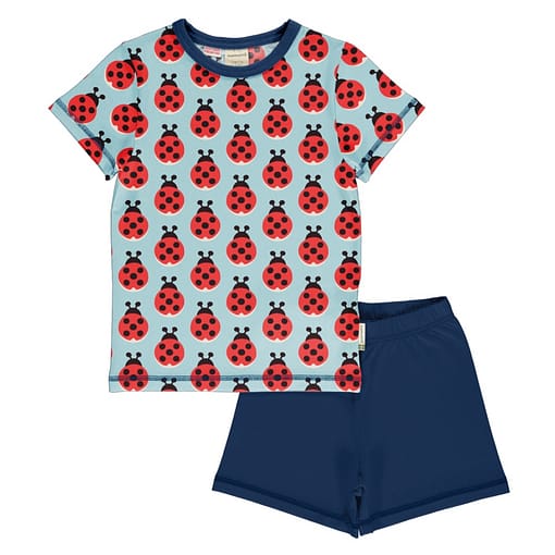 Maxomorra ladybug summer pyjamas