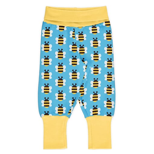 Humble Bumblebee organic cotton rib pants - Maxomorra 1