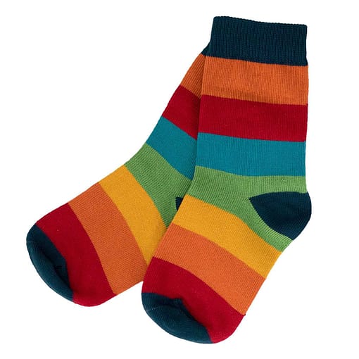 Villervalla ethical stripy socks - athens