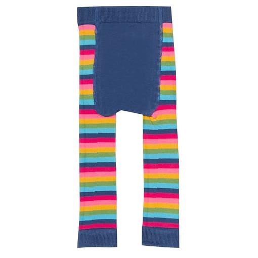 Kite stripy rainbow knit leggings older girls