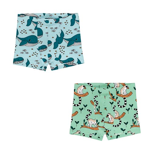 Meyadey boxer shorts Whales Lemurs