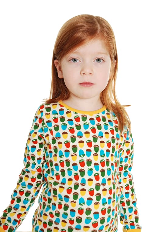 DUNS Sweden little acorns print organic cotton top 116cm (Age 5-6)