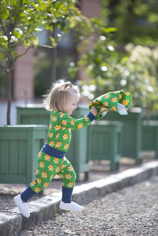 Tiger print organic cotton baggy trousers by Maxomorra (1 month) - Image 3