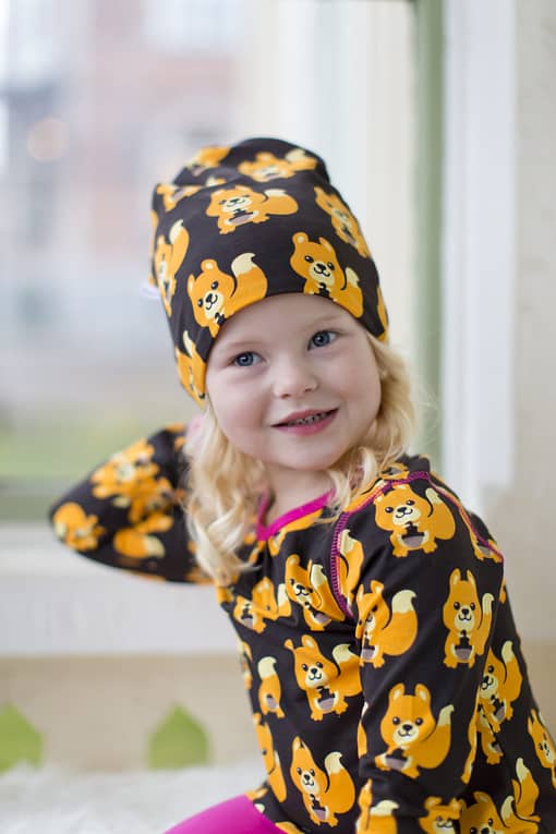 Squirrel organic cotton long sleeve dress from Maxomorra (92cm 18-24m) - Image 4
