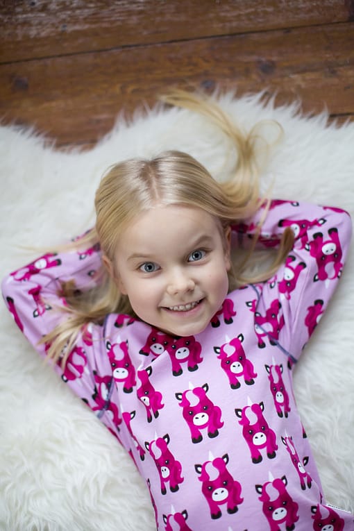 Maxomorra organic cotton pyjamas in unicorn design (110-116cm Age 4-6) - Image 3