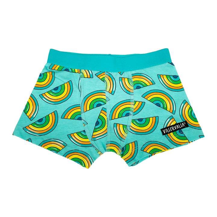 Villervalla organic cotton boxers - Rainbow reef blue 1 Villervalla boxer shorts organic cotton rainbow