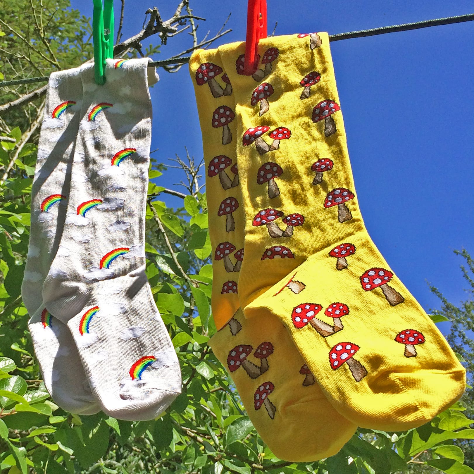 Ethical baby and toddlers socks Slugs and Snails