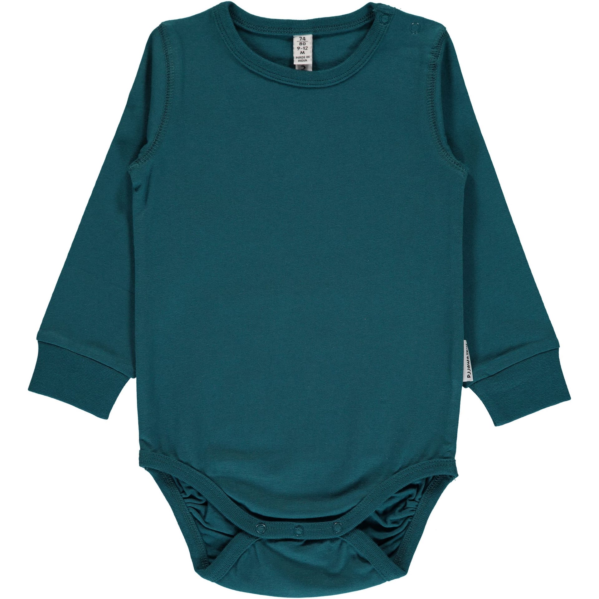 Maxomorra Bright red unisex long sleeve baby vest