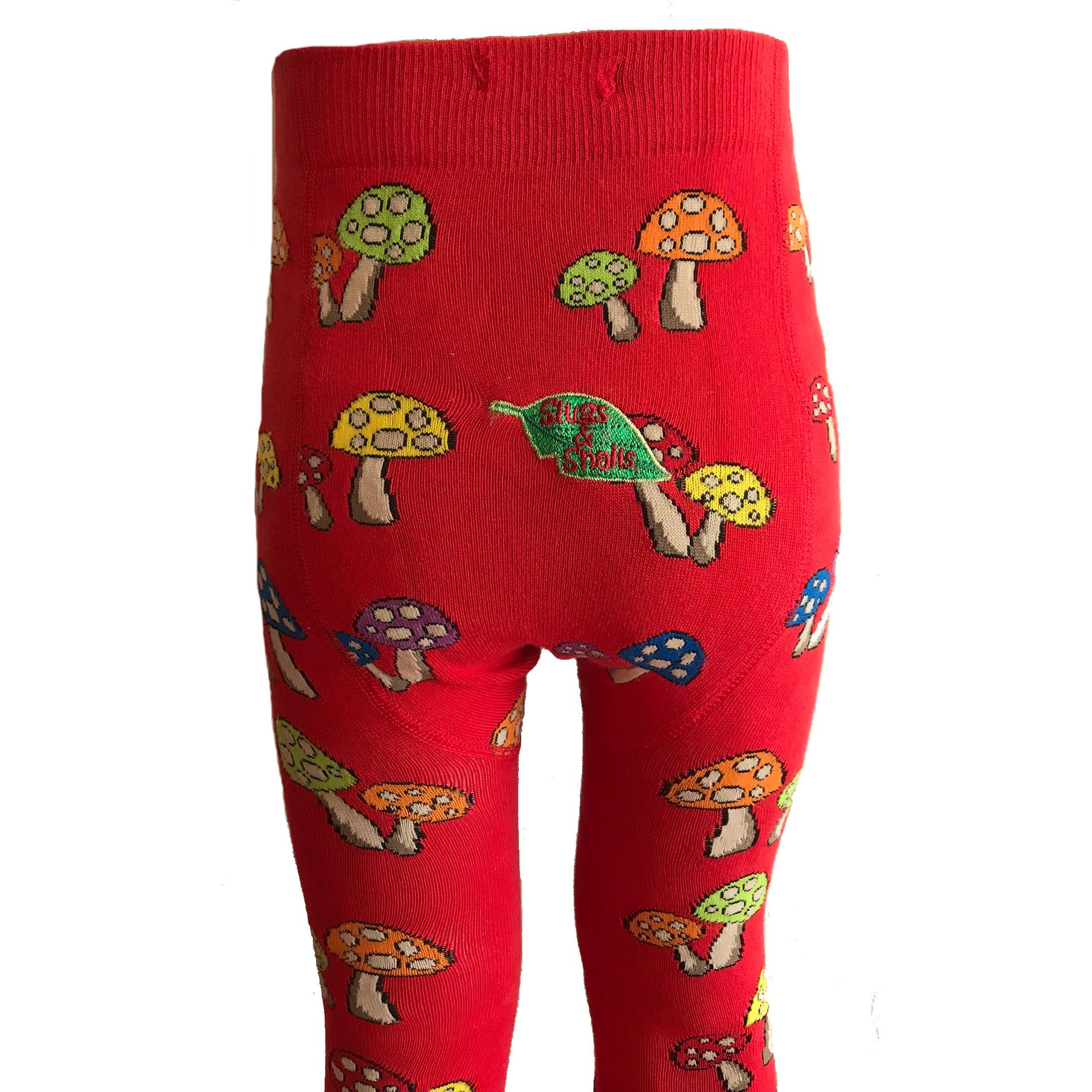 Slugs and Snails organic cotton fun guy mushroom mix up tights