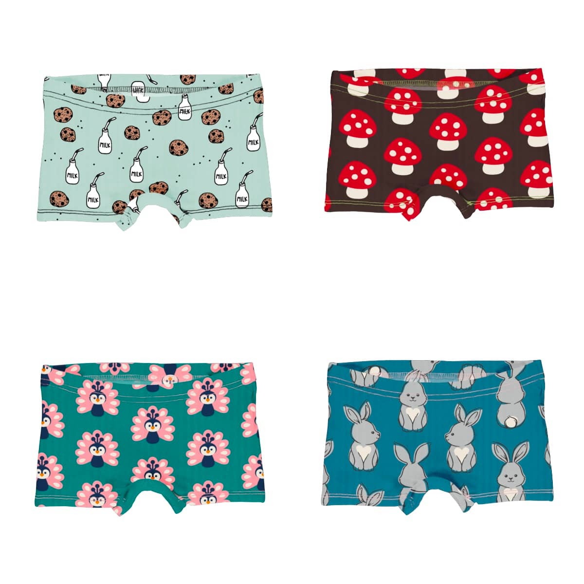 Maxomorra and Meyadey ethical boxer briefs Mushroom Peacock