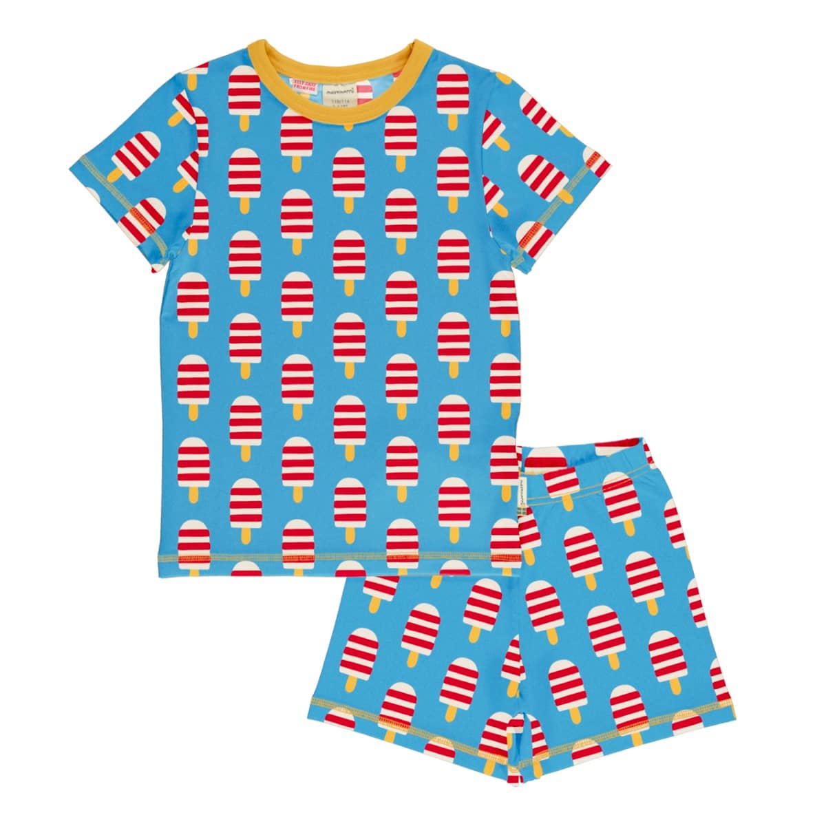 Maxomorra ice cream short sleeve ethical pyjamas