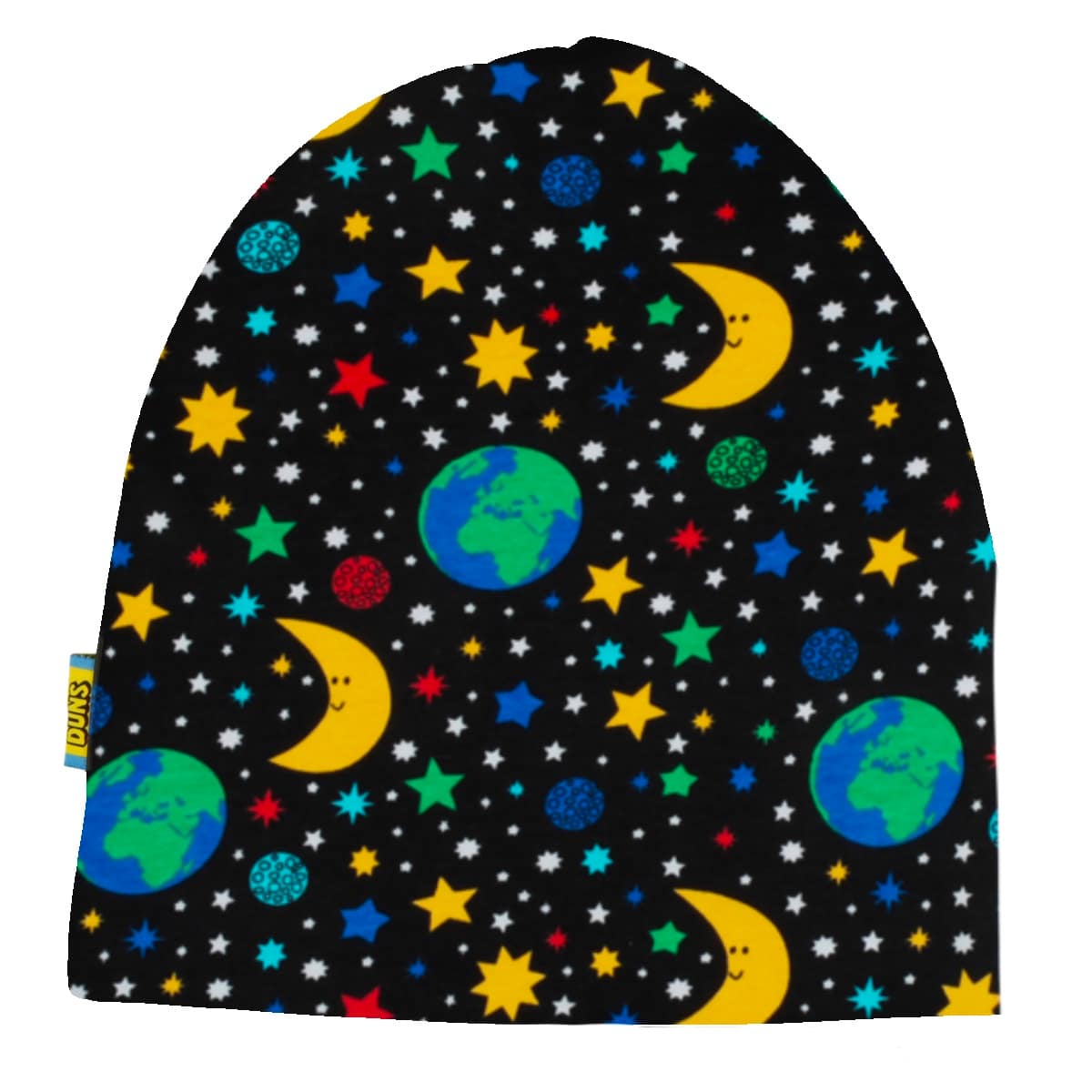 DUNS Sweden organic cotton beanie hat : Sunflower | Rosehip | Age 6-8 3 DUNS Sweden beanie Mother Earth black