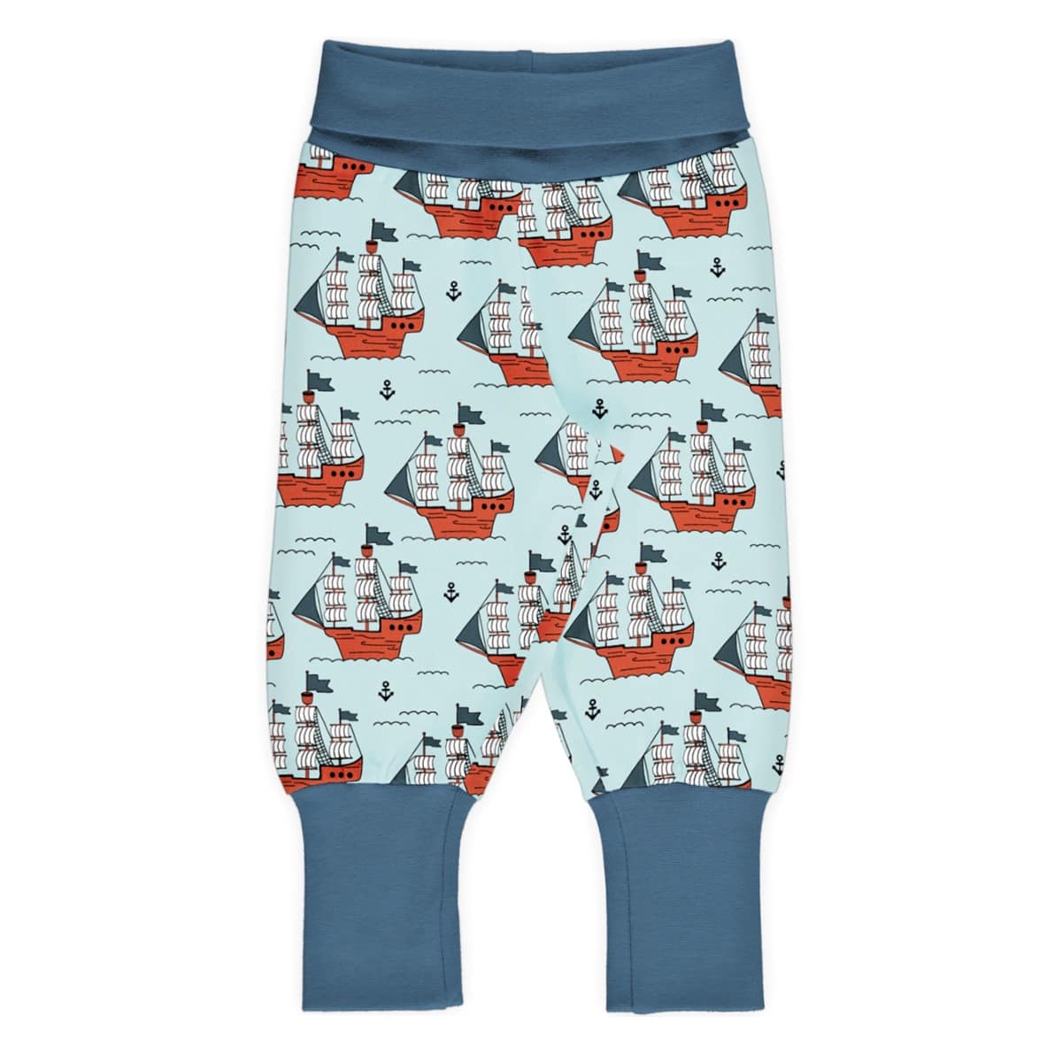 Meyadey ethical cotton rib pants - Pirate adventure | 18-24 months 1 Meyadey rib pants pirate adventure