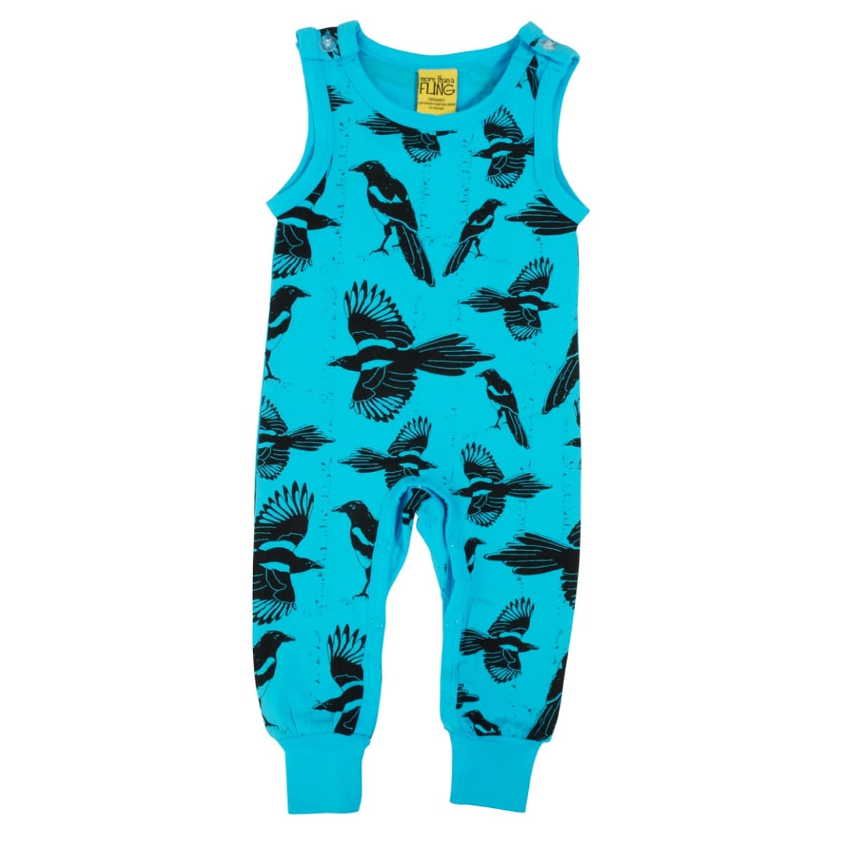 More than a Fling Pica Pica Atoll Blue dungarees | 9-12 months 1 DUNS Sweden dungarees Pica Pica blue