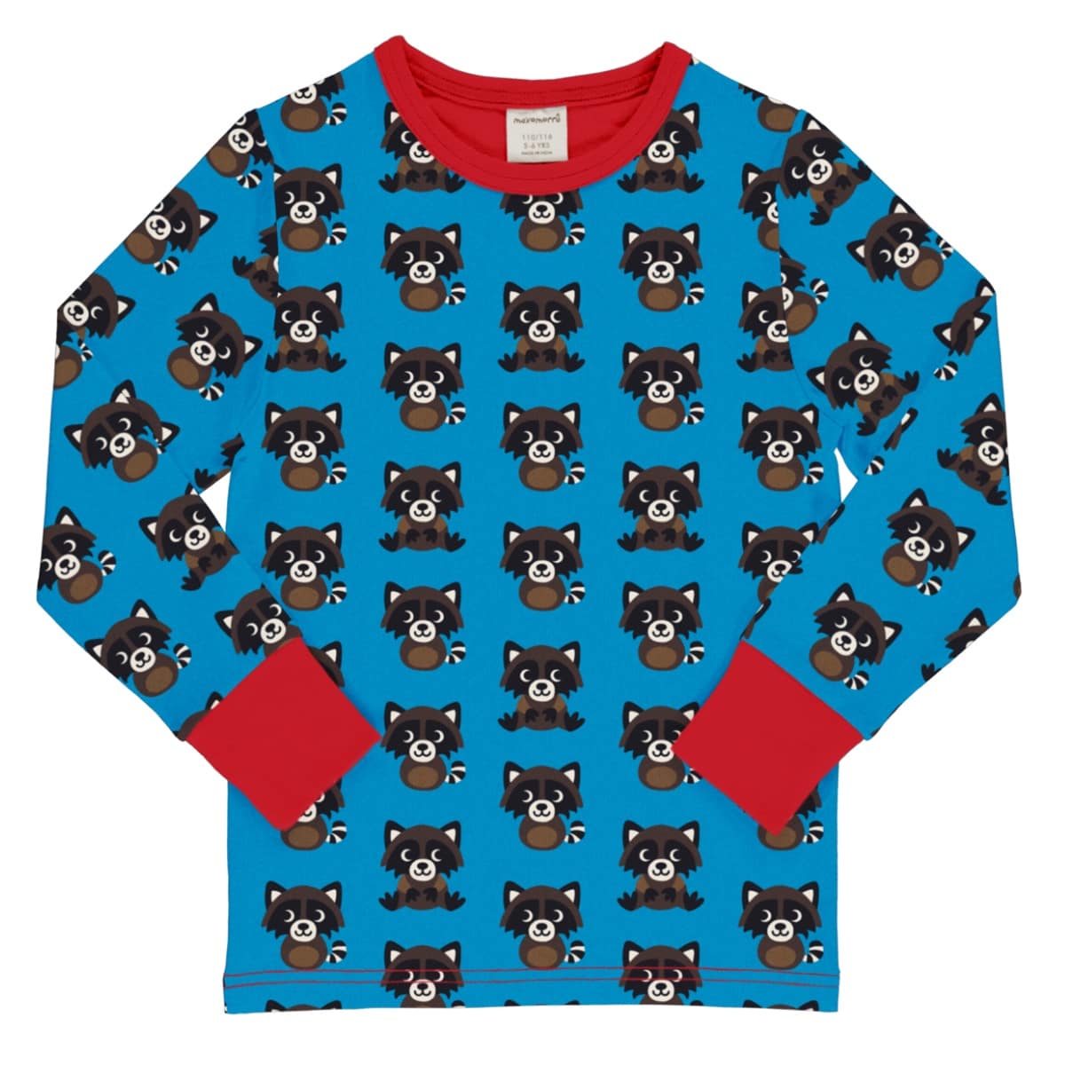 Raccoon print organic long sleeve top - Maxomorra 1 Maxomorra raccoon top