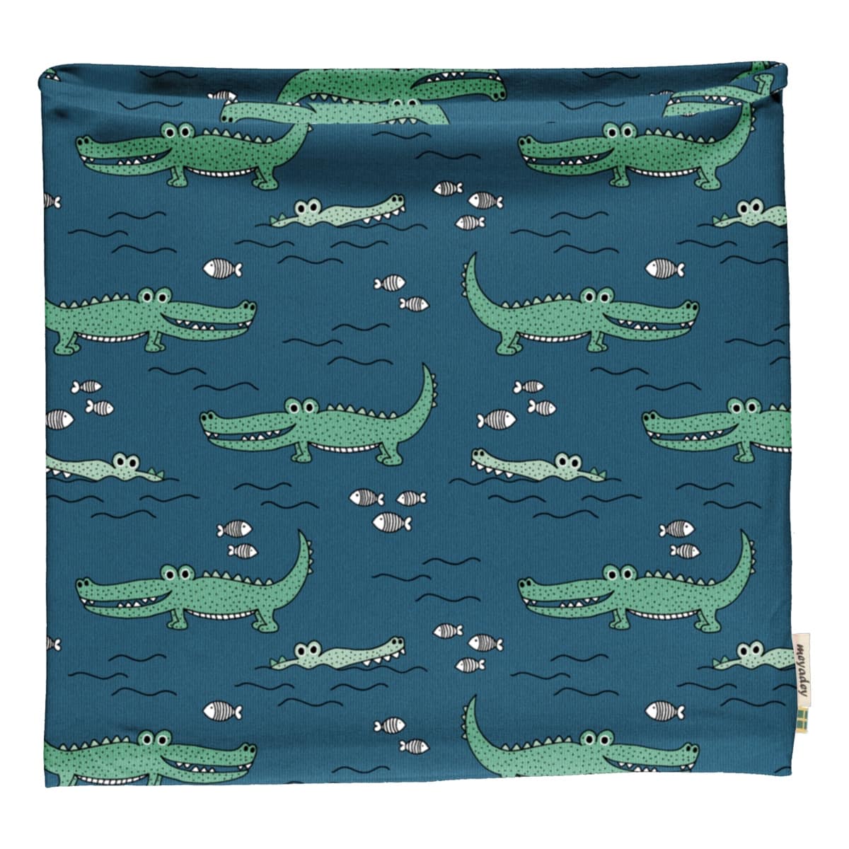 Meyadey scarf ~ crocodile water 1 Meyadey crocodile scarf