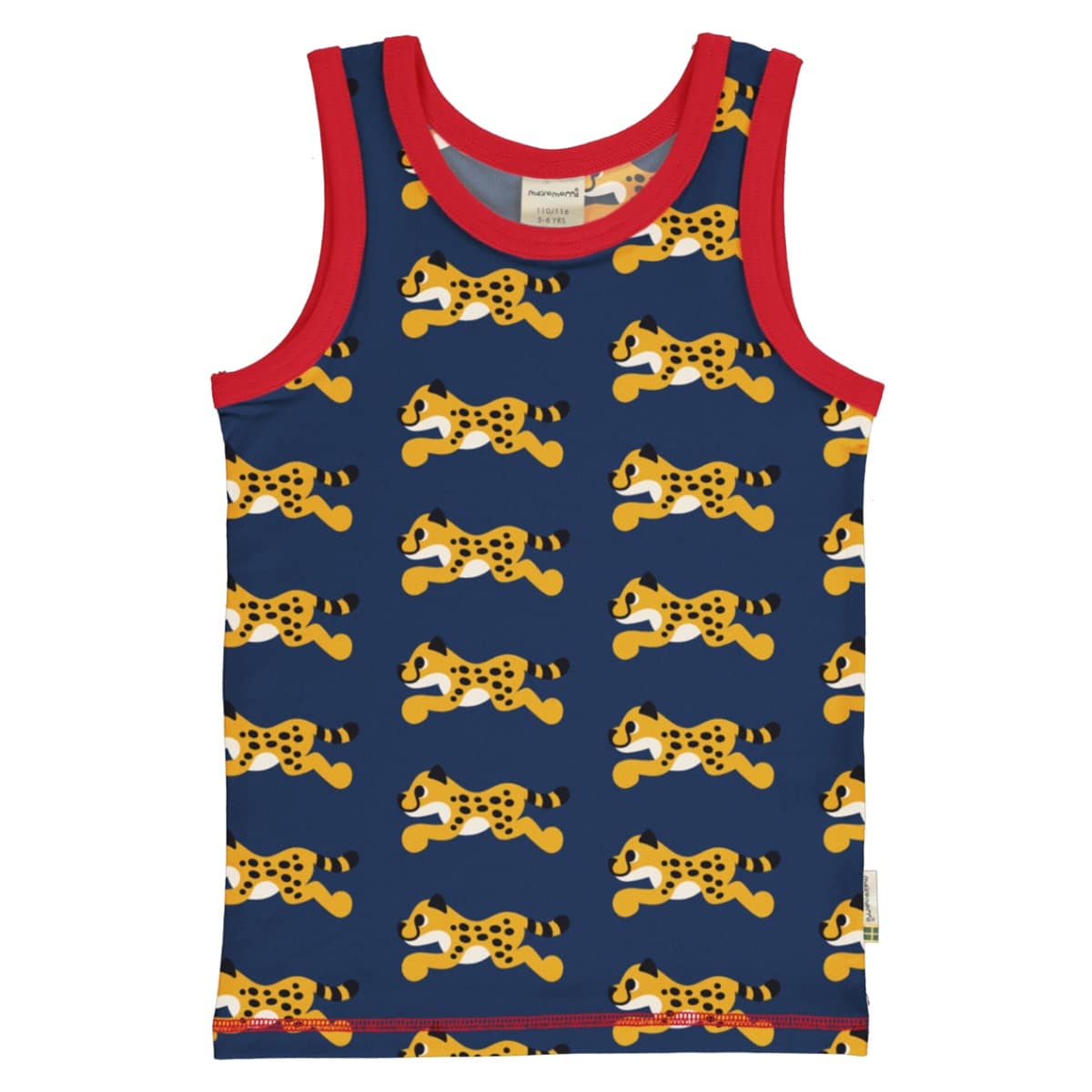 Maxomorra vest in ethical cotton - cheetah 86/92 18-24 months 1 Maxomorra vest cheetah