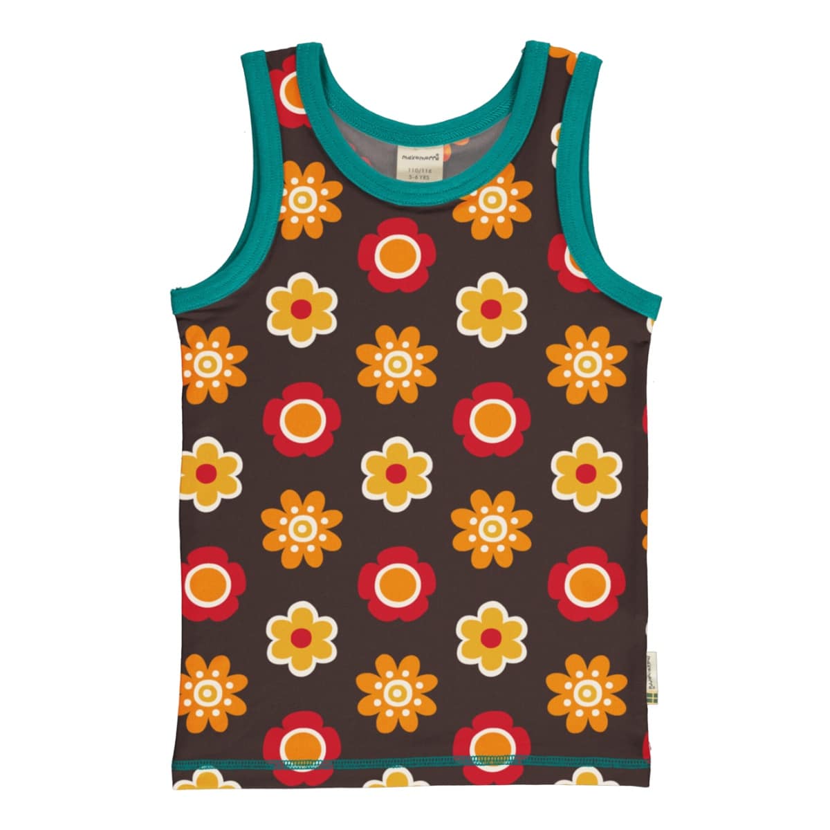 Maxomorra vest in ethical cotton - flowers | Age 2-3 92/98 1 Maxomorra vest flowers