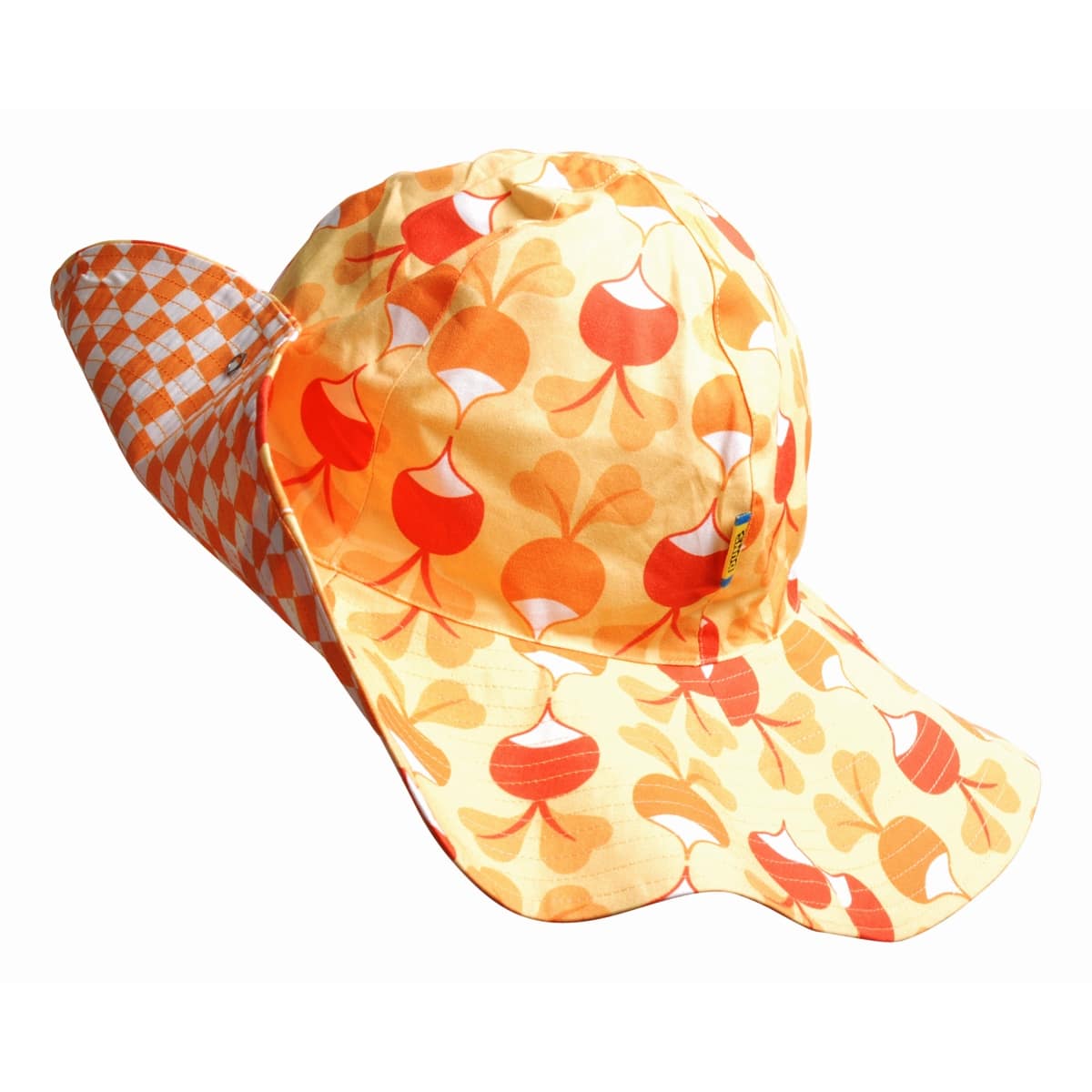 DUNS Sweden sun hat ~ big radish on snapdragon orange 1 DUNS Sweden big radish sun hat