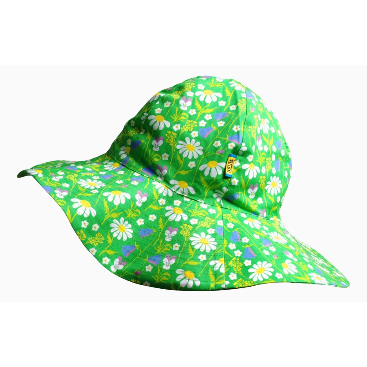 DUNS Sweden sun hat ~ summer day on green 1 DUNS Sweden summer day sun hat