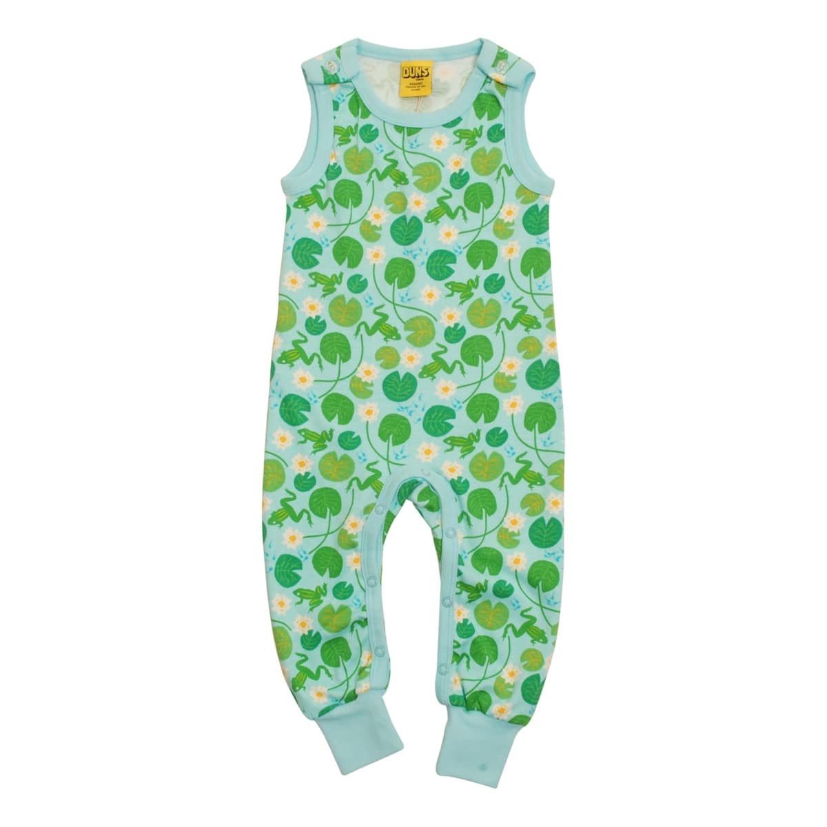 DUNS Sweden water lillies and frog dungarees 1 DUNS Sweden frogs and water lillies dungarees