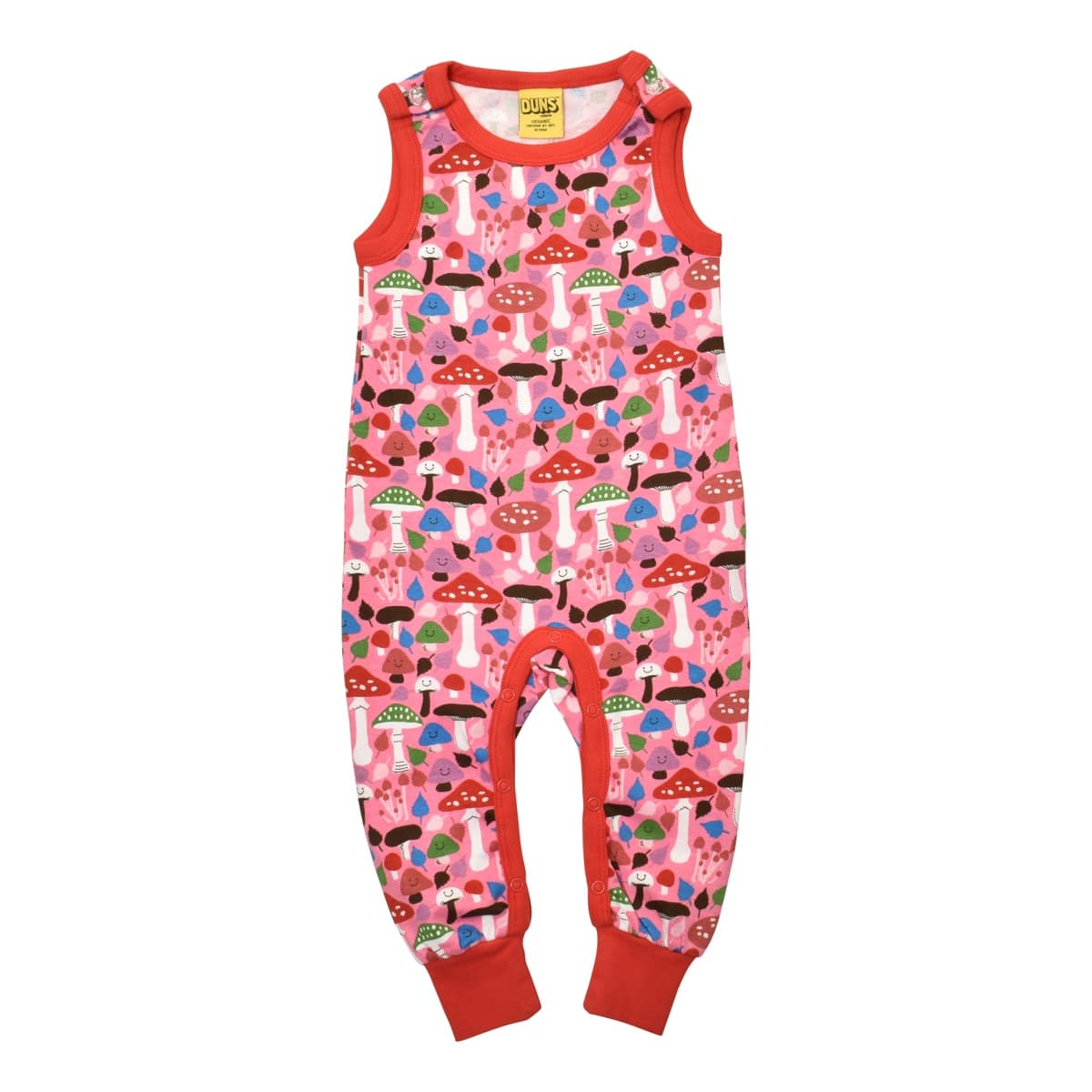 DUNS Sweden mushroom dungarees - pink 1 DUNS Sweden mushroom dungarees