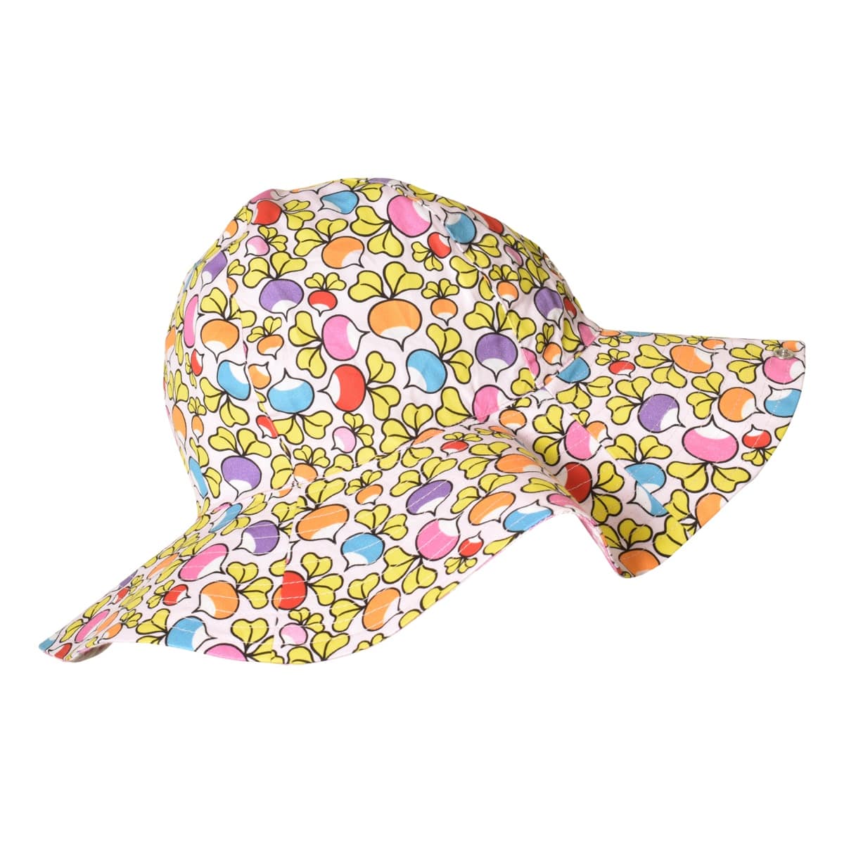 DUNS Sweden sun hat ~ jumbled radish on pink 1 DUNS Sweden sun hat jumbled radish