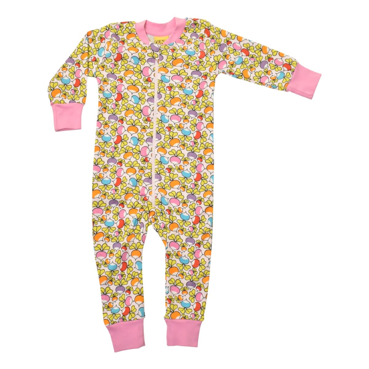 DUNS Sweden zipsuit - jumbled radish pink 1 DUNS Sweden zipsuit pink jumbled radish