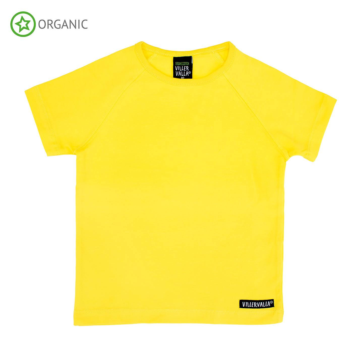 Villervalla sun yellow organic cotton t-shirt | 7 years 1 Villervalla sun yellow t-shirt