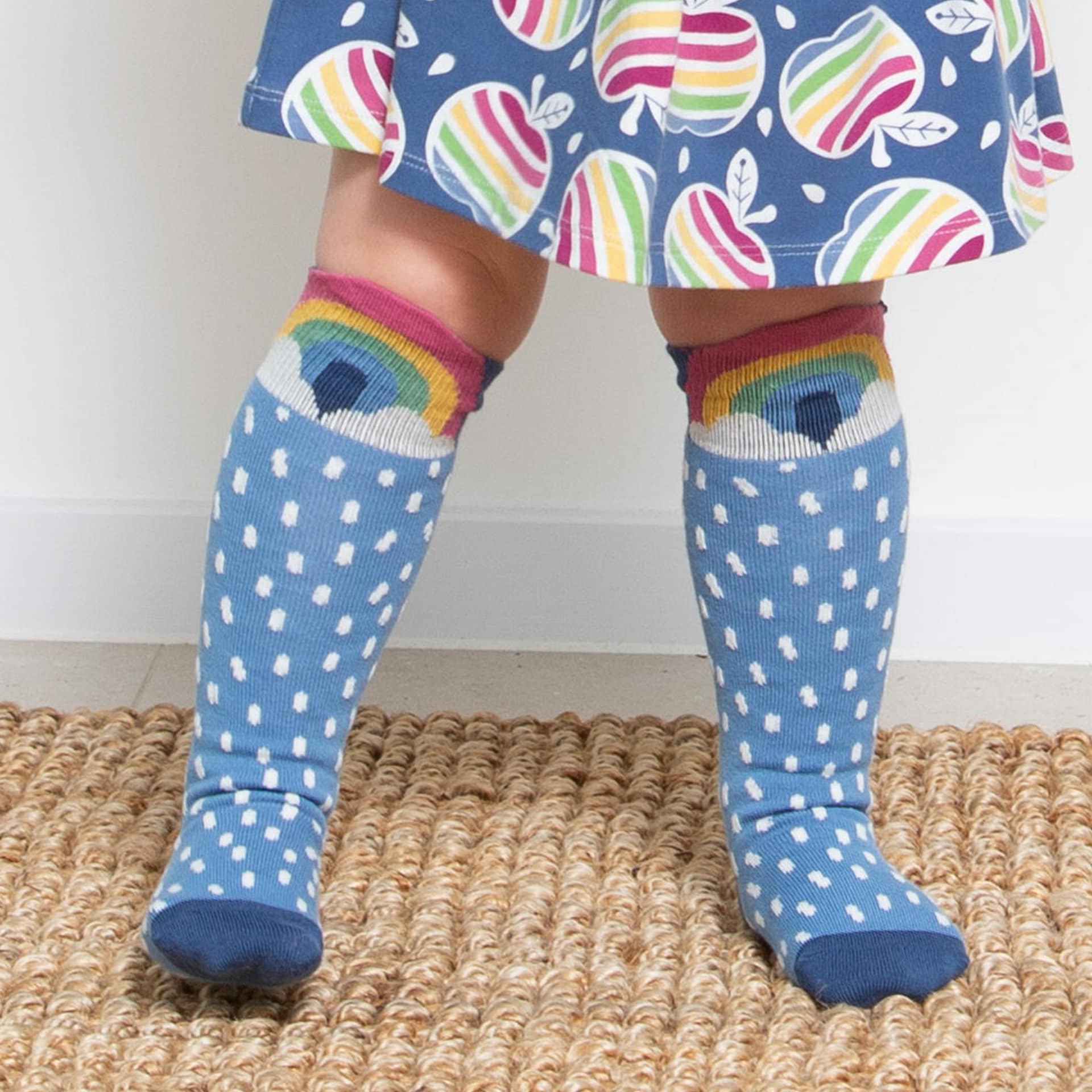 Kite foxy rainbow knee high socks organic cotton - 2 pack 3 Kite foxy rainbow knee high socks organic cotton - 2 pack - Image 3