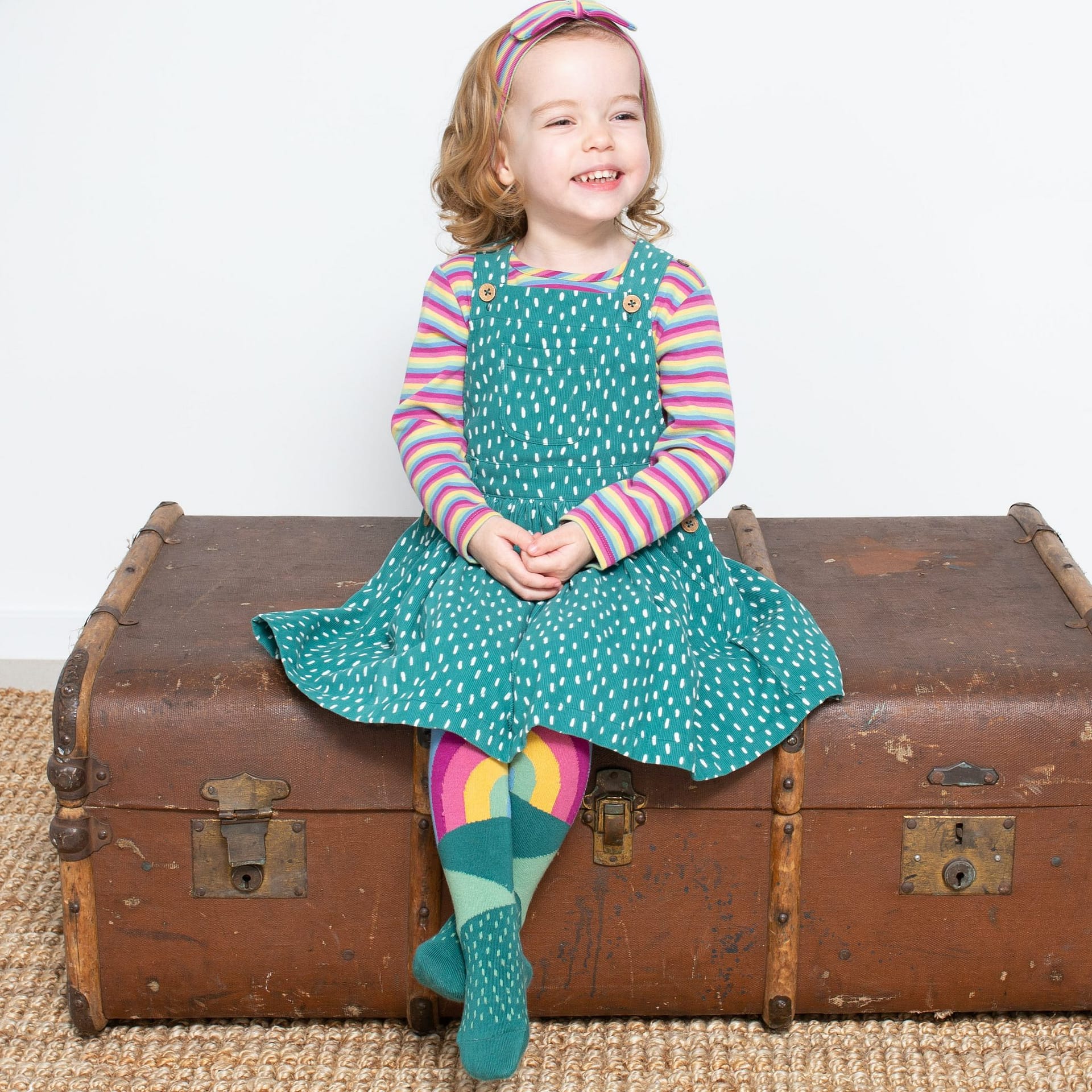 Kite rainbow fields knit tights in organic cotton 3 Kite rainbow fields knit tights in organic cotton - Image 3