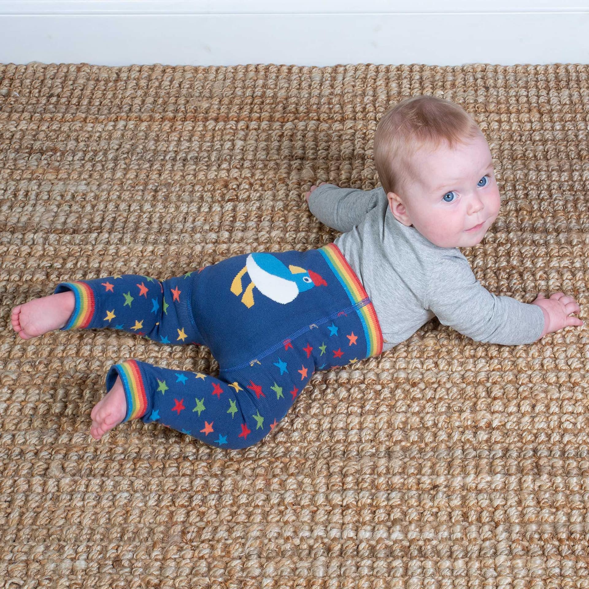 Kite puffling knit leggings in organic cotton 2 Kite puffling knit leggings in organic cotton - Image 2