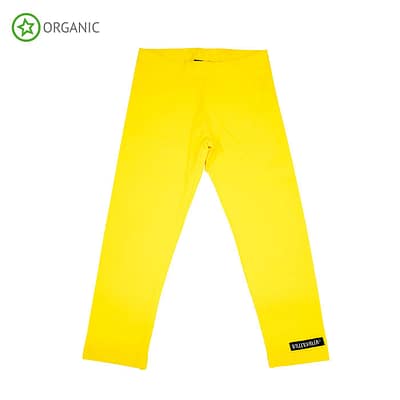 Villervalla yellow organic leggings